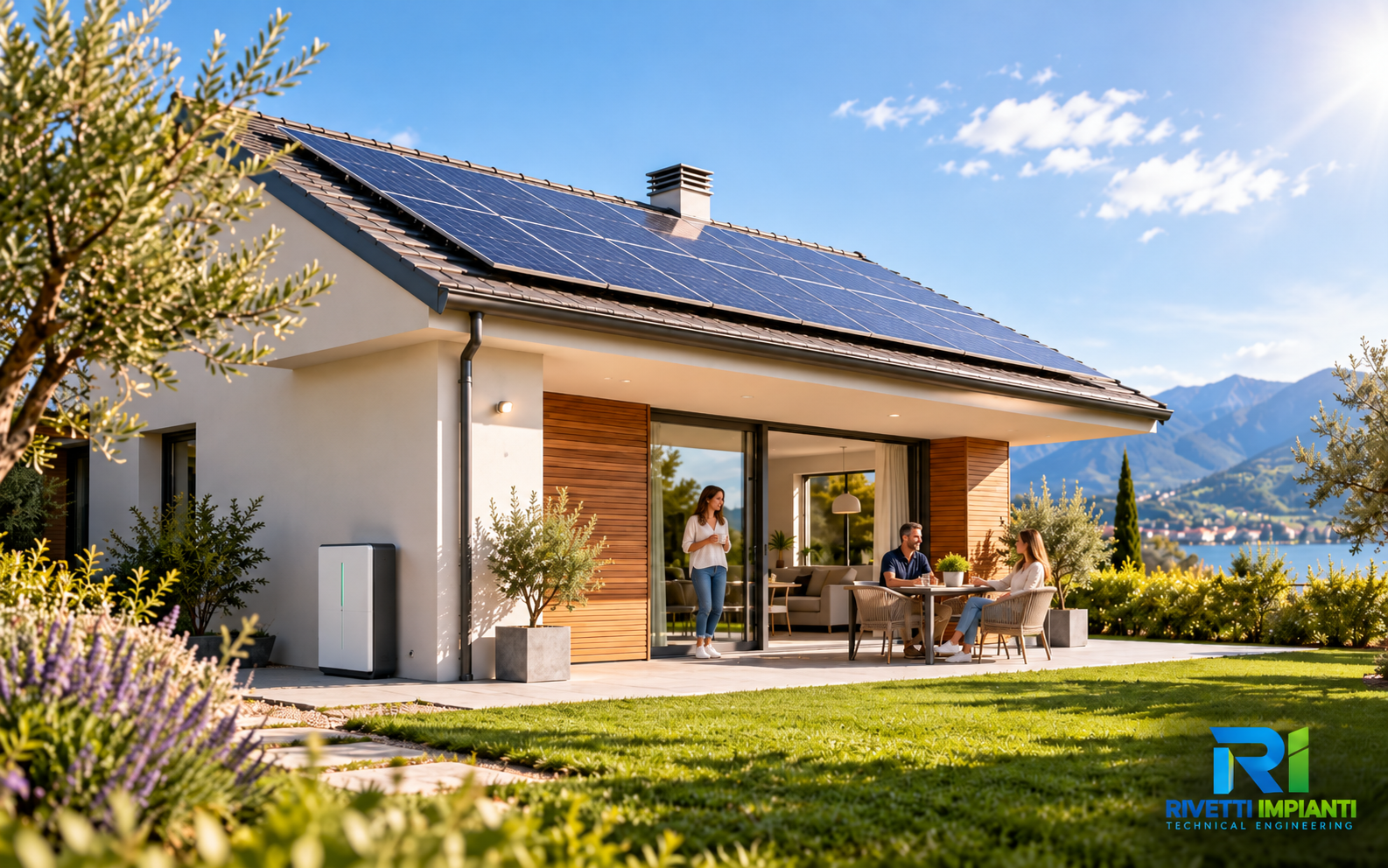 Abitazione con impianto fotovoltaico